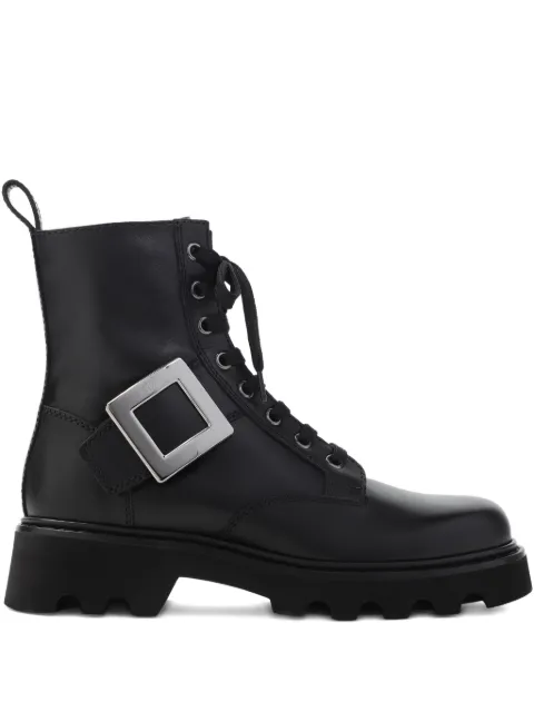 Roger Vivier buckle-detail lace-up boots