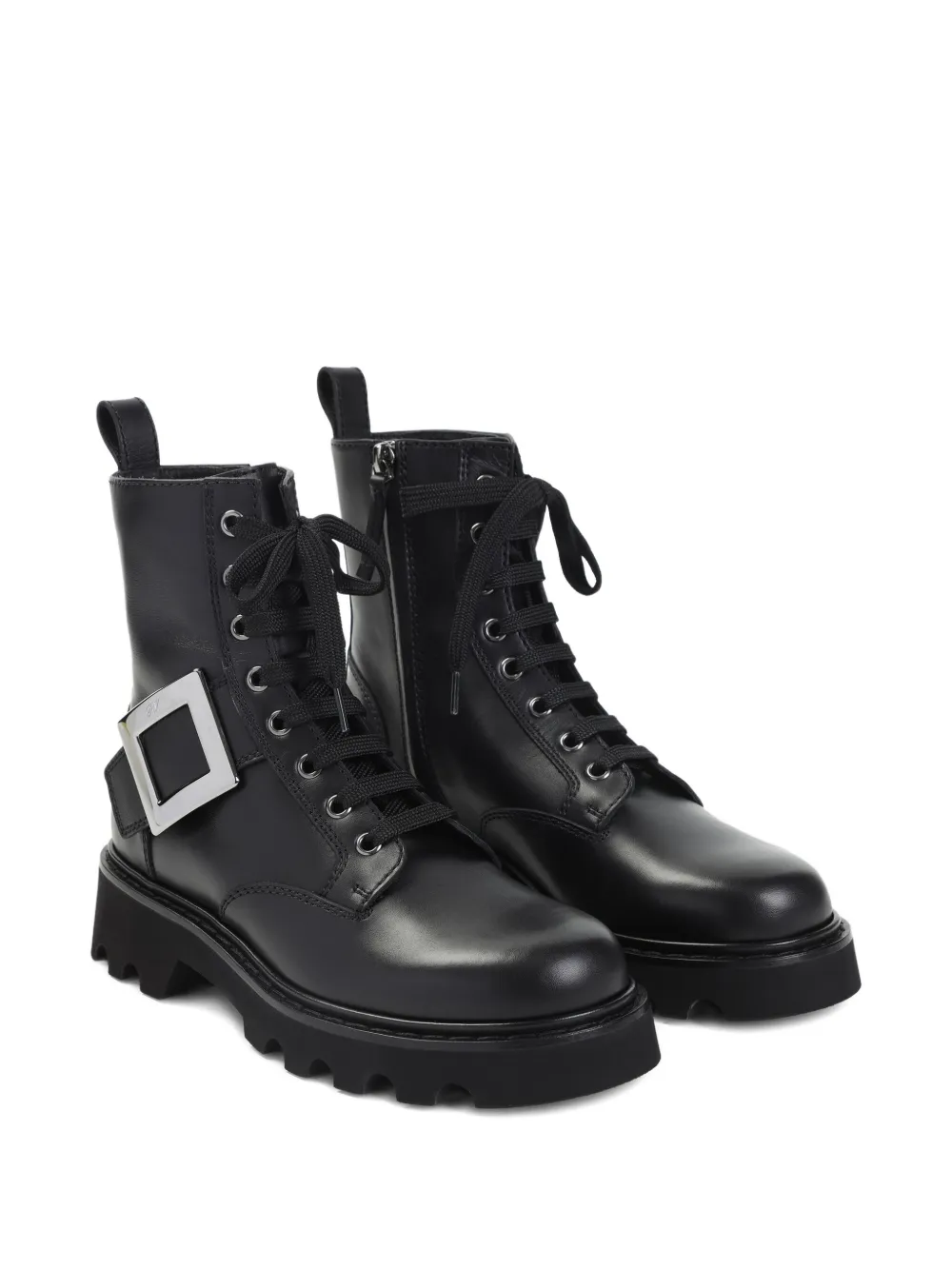 Roger Vivier buckle-detail lace-up boots | Combat Boots | Image 2