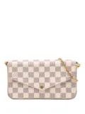 Louis Vuitton Pre-Owned 2017 Damier Azur Pochette Felicie crossbody bag - White
