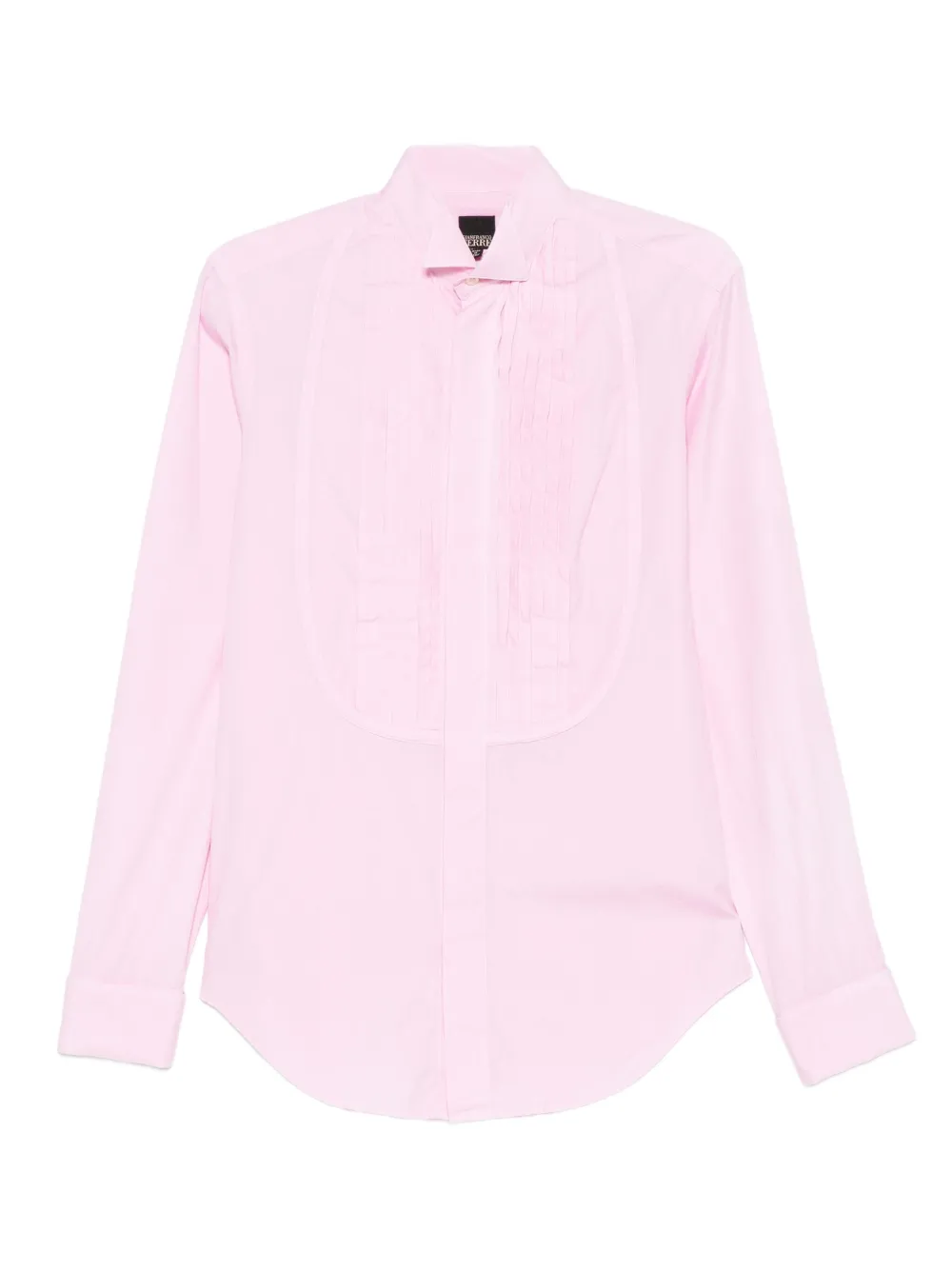 Gianfranco Ferré Pre-Owned 1990s pleated-front shirt | Pink | Image 1