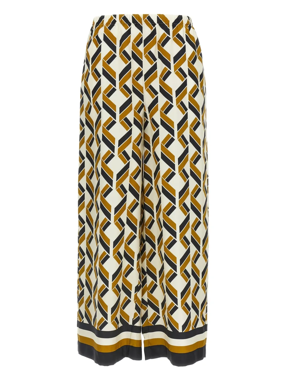 ERES geometric-print elastic-waist trousers Wit