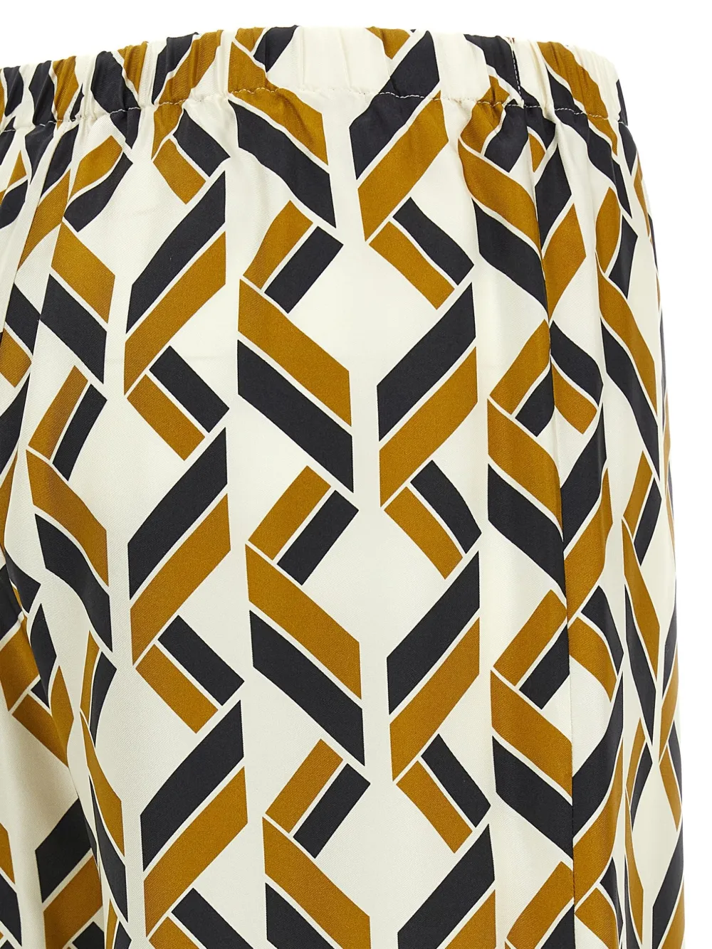 ERES geometric-print elastic-waist trousers Wit