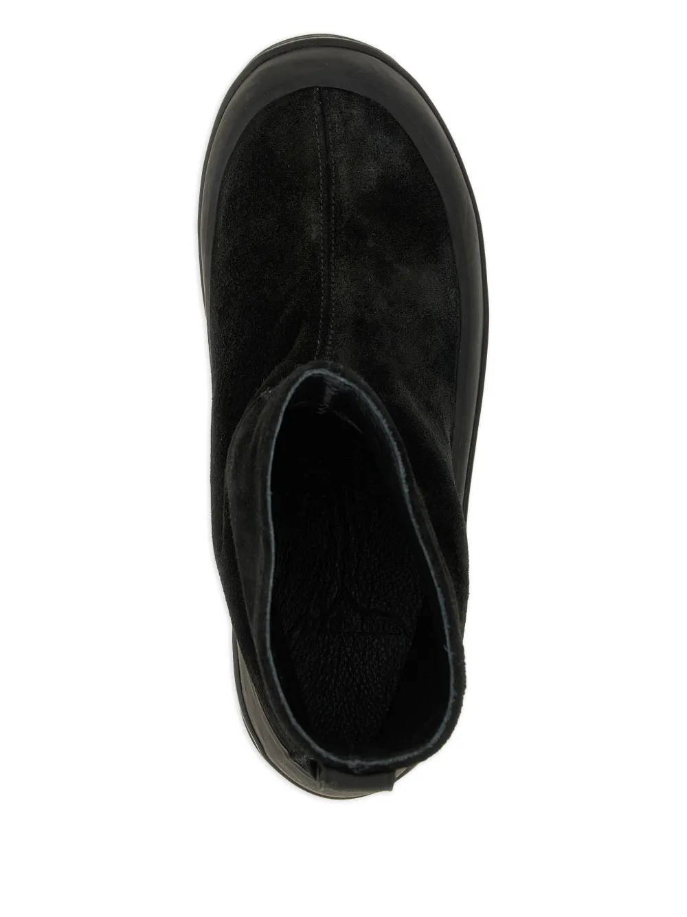 Stone Island suede rubber-band boots Black
