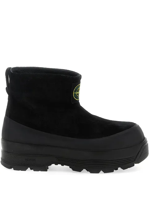 Stone Island suede rubber-band boots