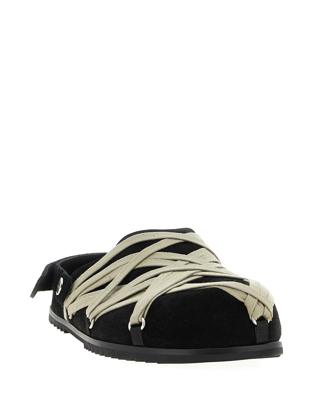 Rick Owens Megalace calf-leather mules Black