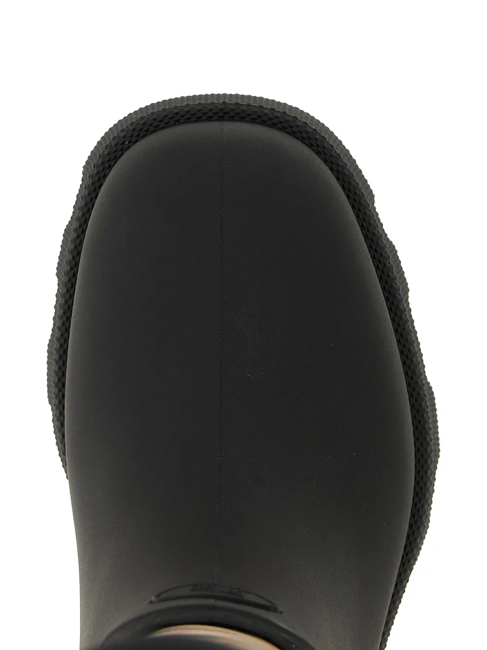 Burberry Knight-print rain boots Black