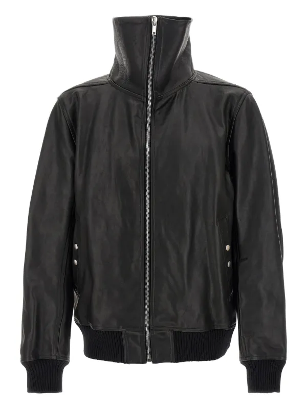 Rick Owens レザージャケット RICK OWENS レザー バイカー ジャケット ライダース 革ジャン 黒