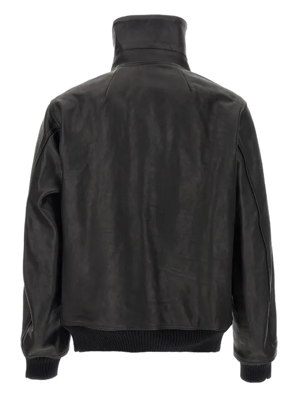 Rick Owens Blixa Dracucollar レザージャケット | ブラック