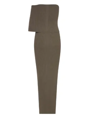【Rick Owens】ワンショルダージャージーマキシドレス Rick Owens ワンショルダー マキシドレス | ブラック | FARFETCH JP