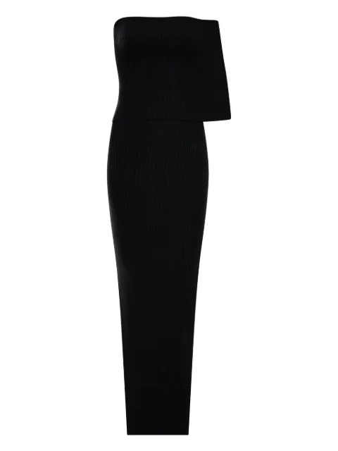 Rick Owens Athena ribbed knit midi day dress