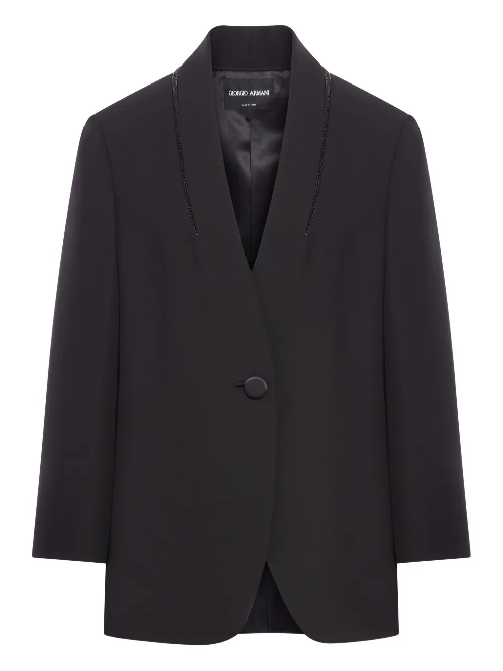 sequin-embellished single-breasted blazer