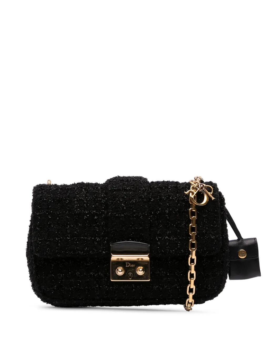 2013 Mini Tweed Cannage Miss Dior Flap crossbody bag