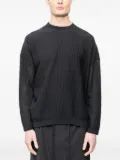 Devoa open-knit pullover sweater - Black