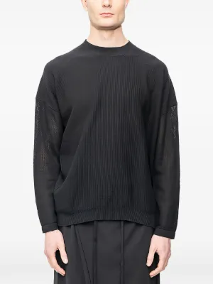 Devoa Henley-neck long-sleeve Sweater | Black | FARFETCH