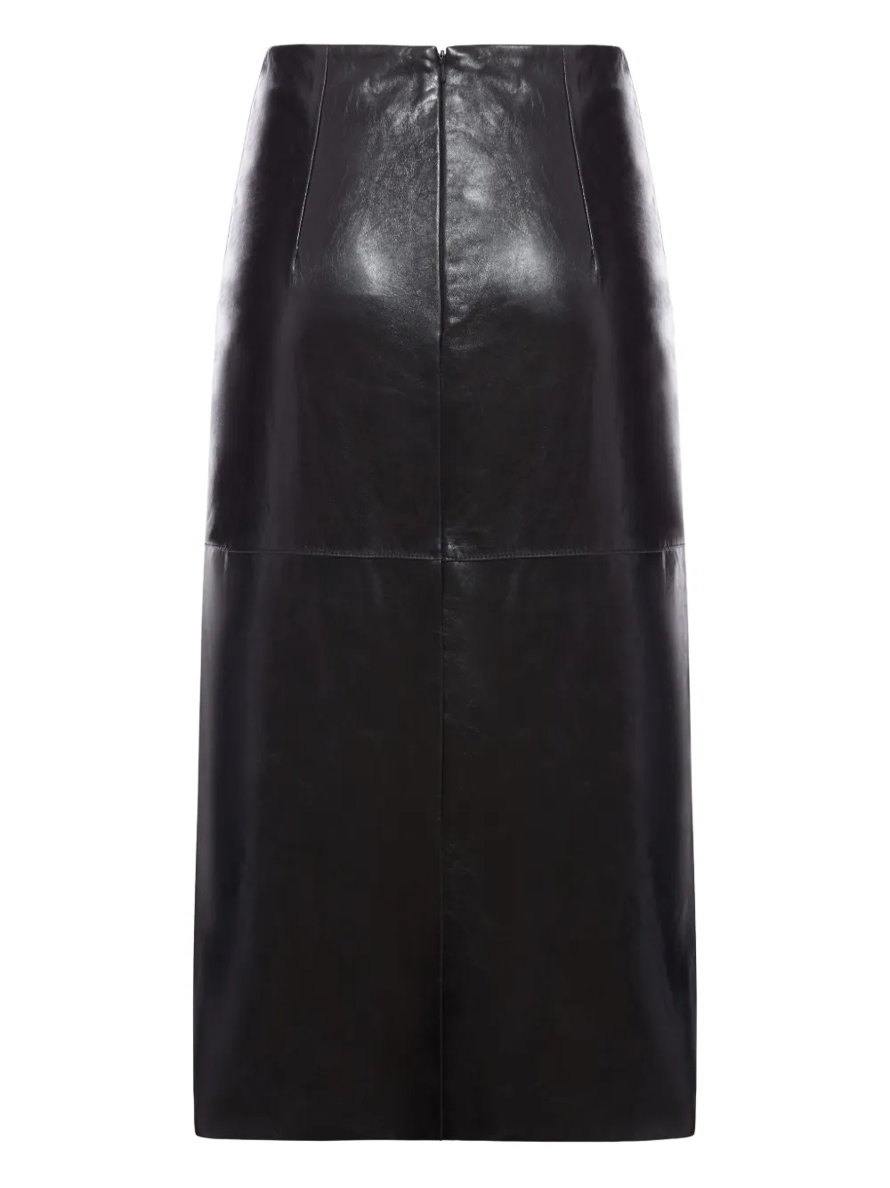 leather panelled skirt
