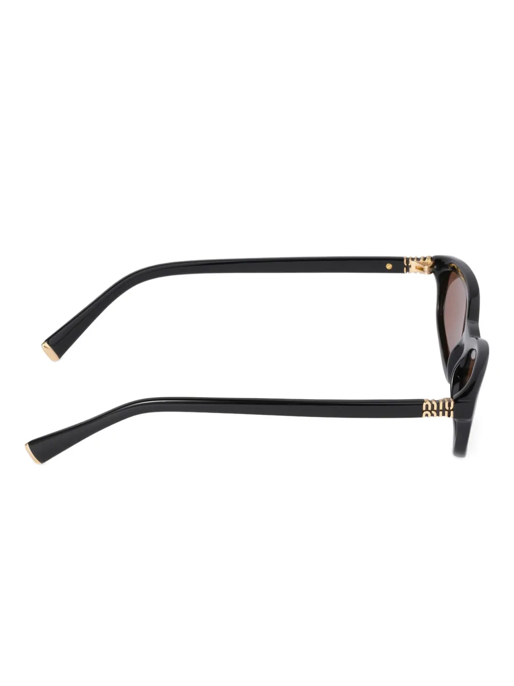 Miu Eyewear rectangle-frame sunglasses Zwart