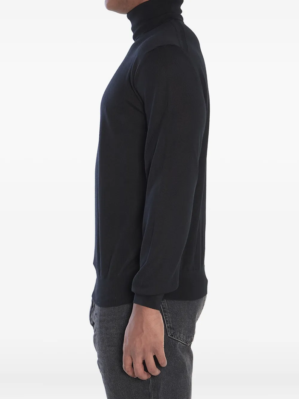 Saint Laurent turtleneck wool sweater Zwart