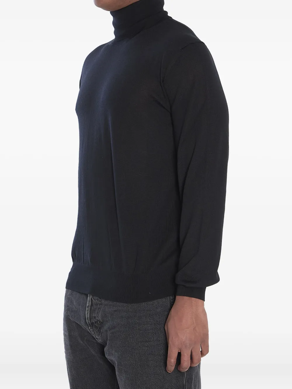 Saint Laurent turtleneck wool sweater Zwart