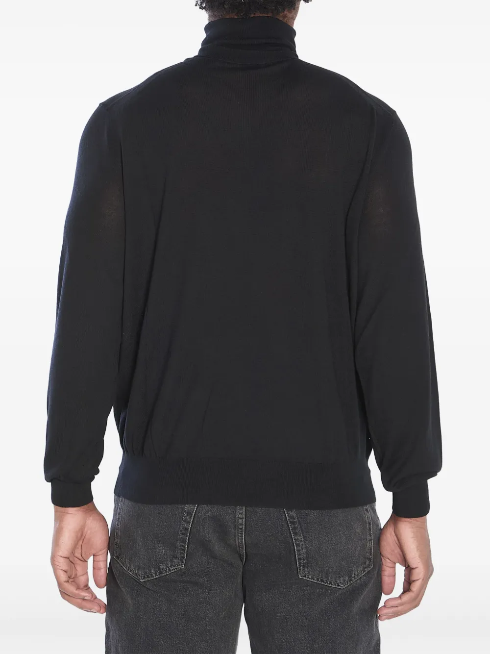 Saint Laurent turtleneck wool sweater - Zwart