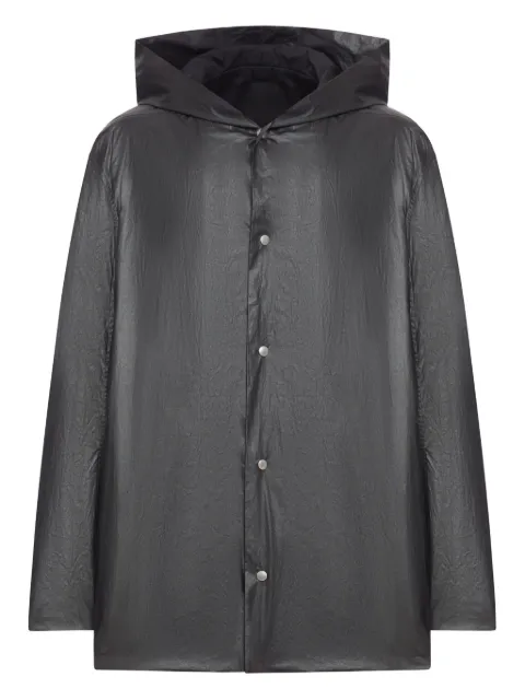 Rick Owens hooded button-fastening jacket