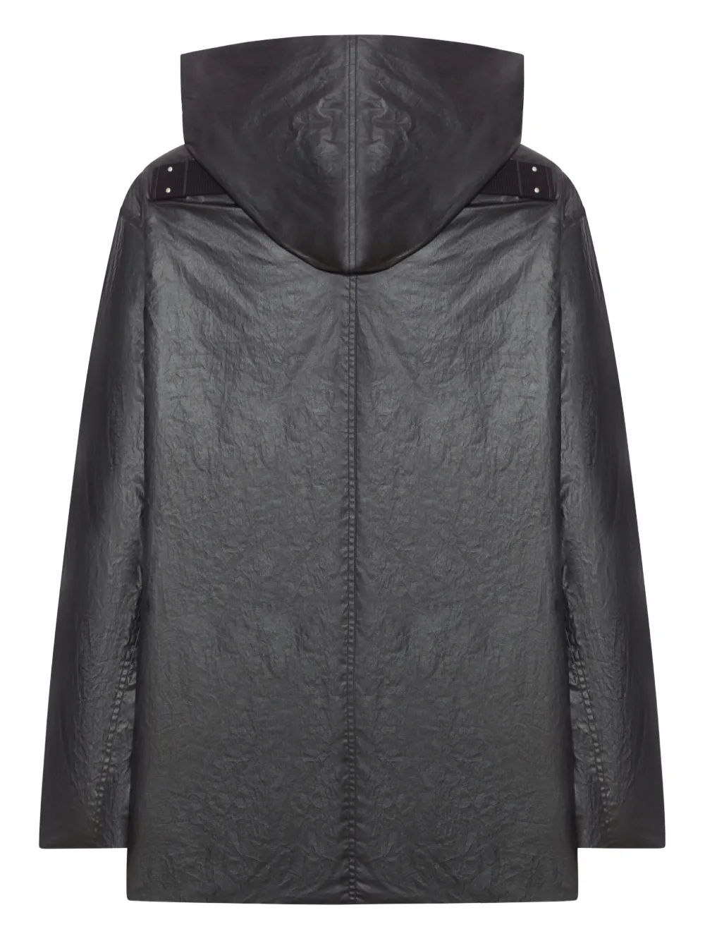 Rick Owens Jack met capuchon en knoopsluiting Zwart