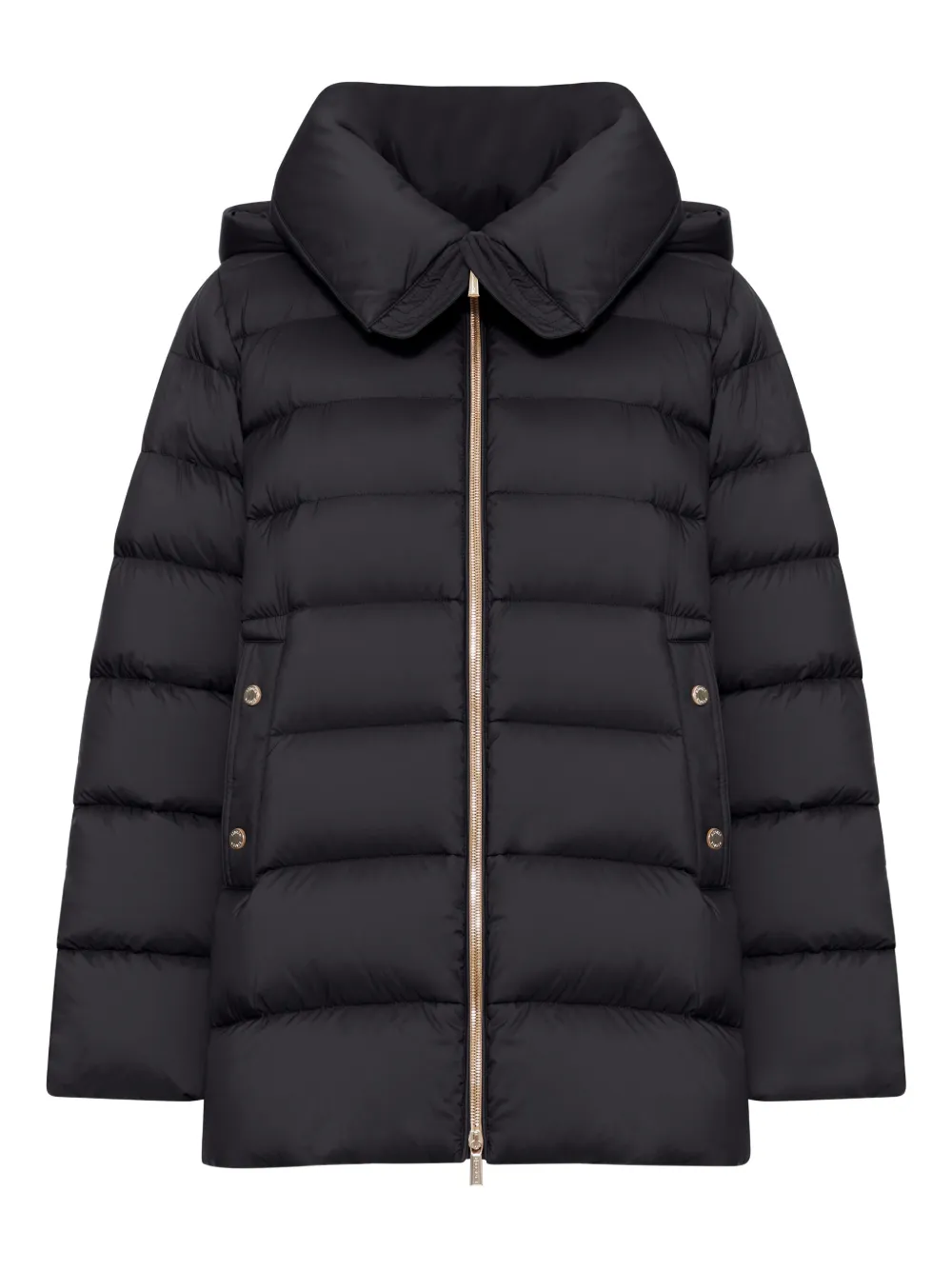 quilted hooded jacket