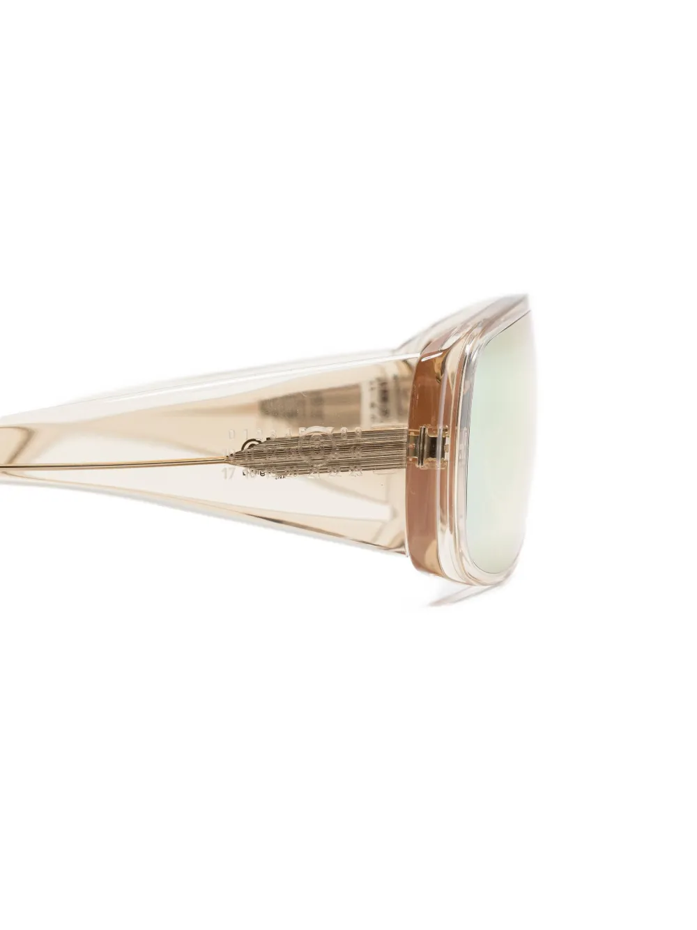 Retrosuperfuture Zonnebril met schild montuur Beige