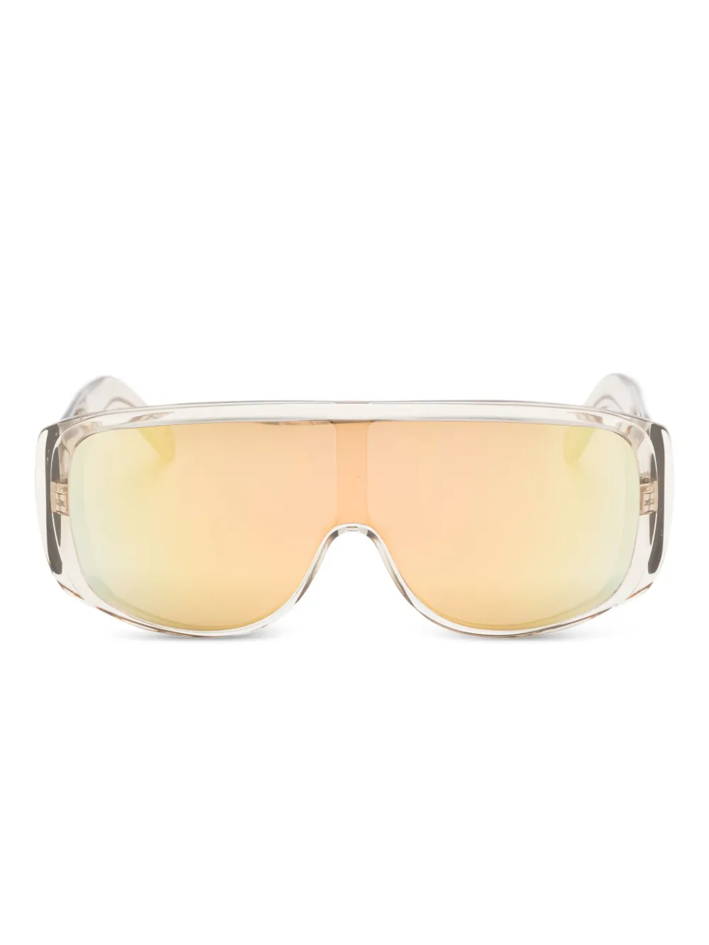 Retrosuperfuture Zonnebril met schild montuur Beige