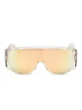 Retrosuperfuture shield-frame sunglasses - Neutrals