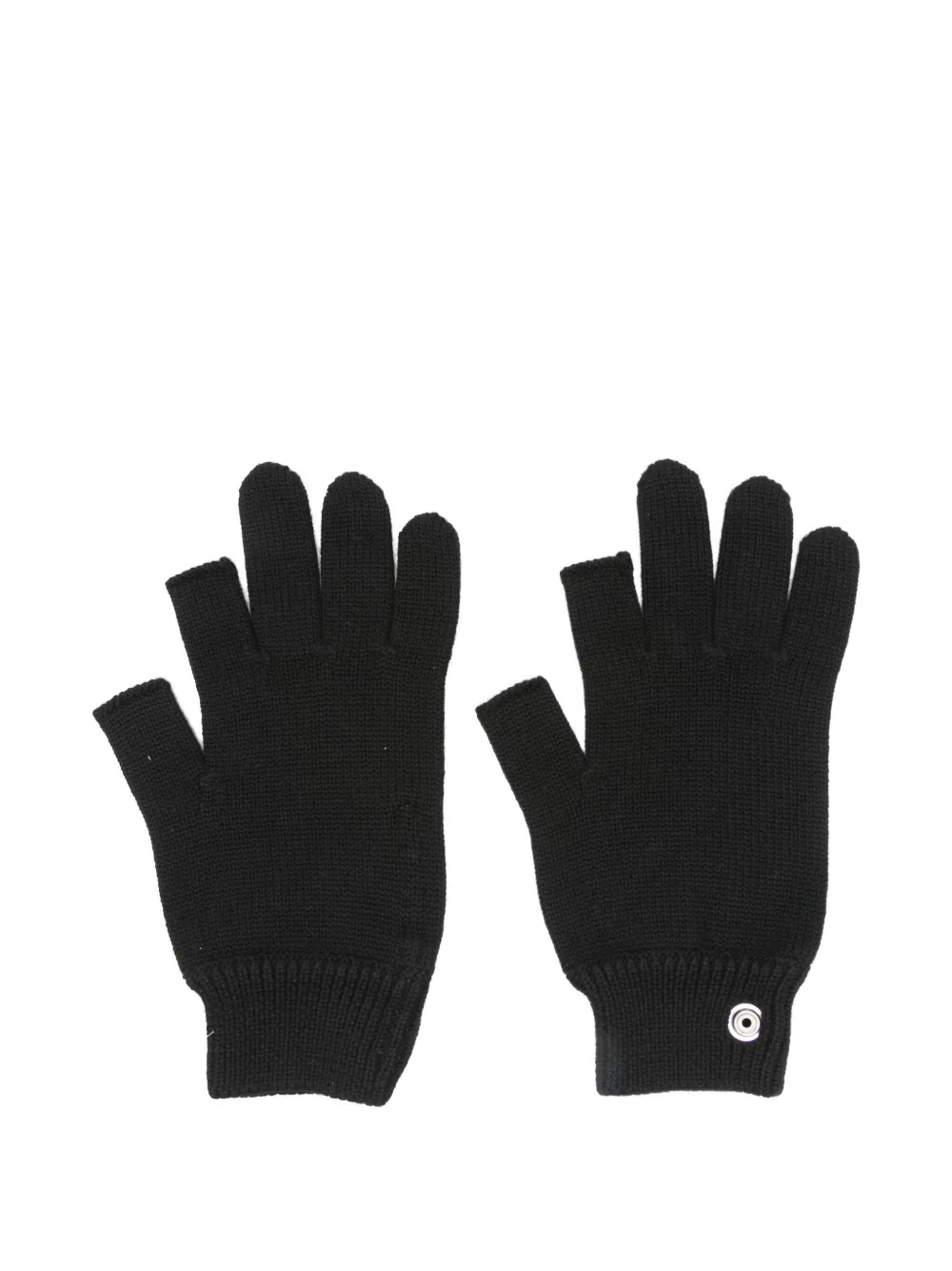 Rick Owens buttoned gloves Zwart