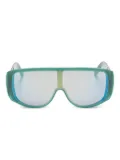 Retrosuperfuture shield-frame sunglasses - Green