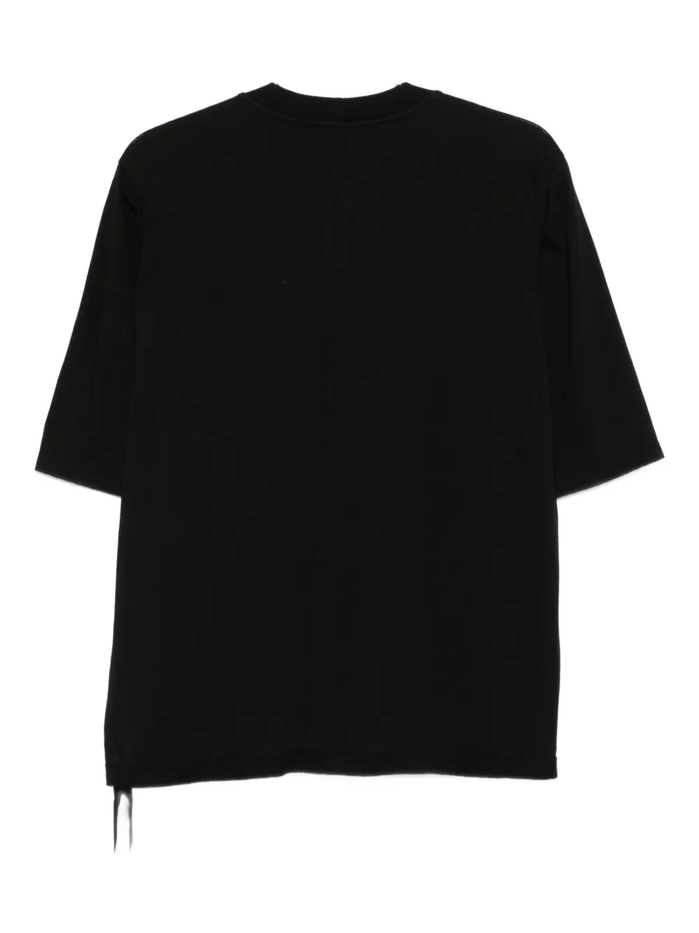 Rick Owens DRKSHDW Top met korte mouwen en gedrapeerde afwerking Zwart