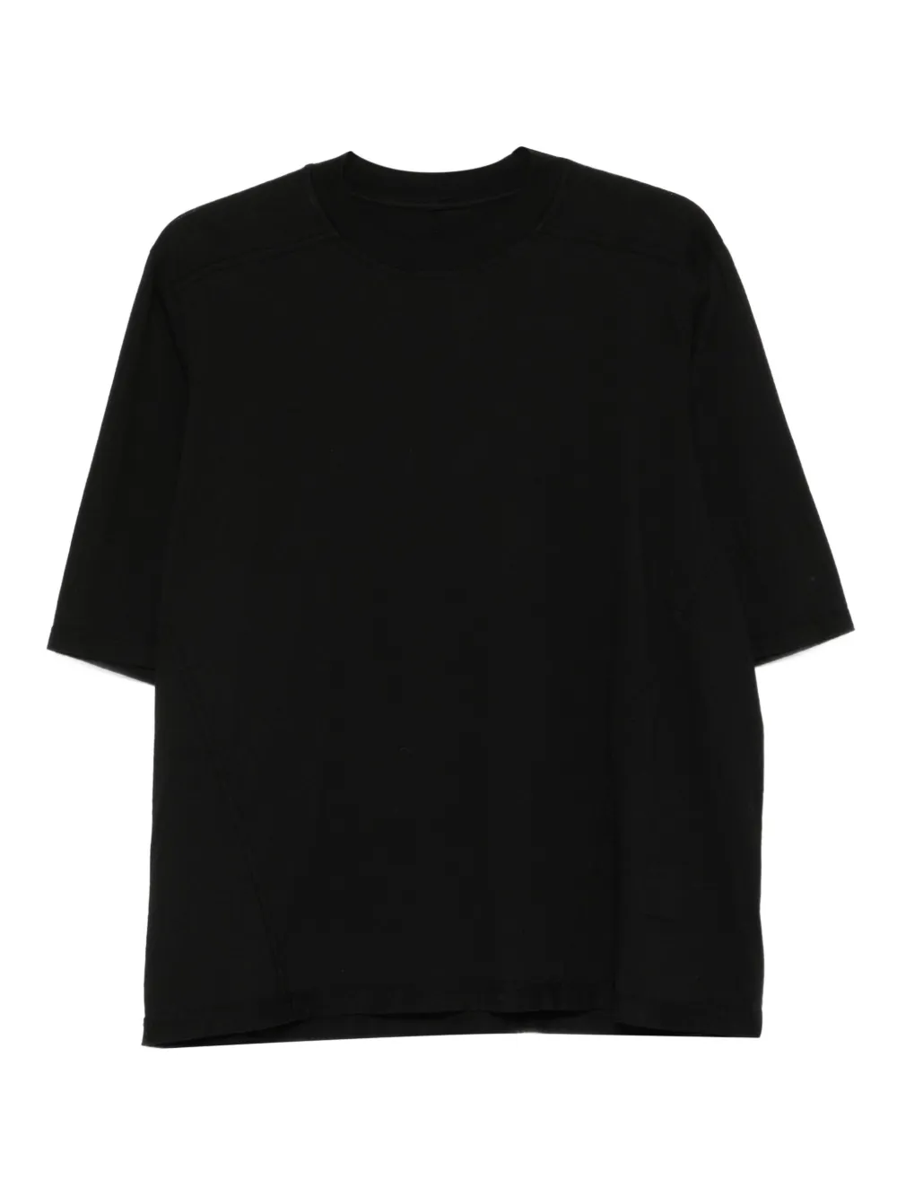 Rick Owens DRKSHDW Top met korte mouwen en gedrapeerde afwerking Zwart