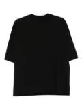 Rick Owens DRKSHDW short-sleeve draped-hem top - Black