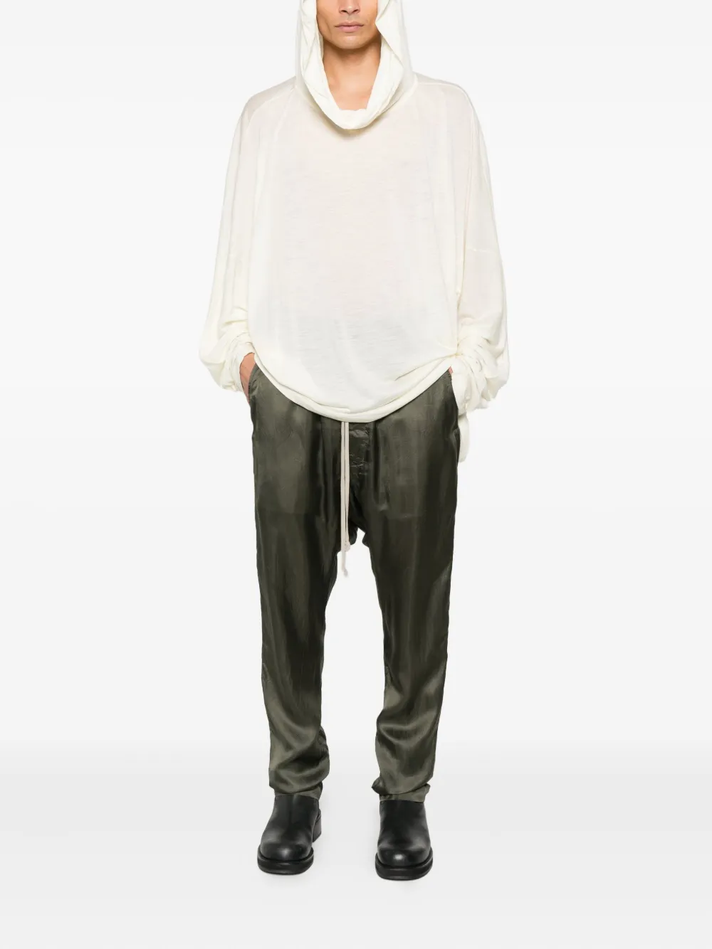 Rick Owens Trui met col en lange mouwen Beige