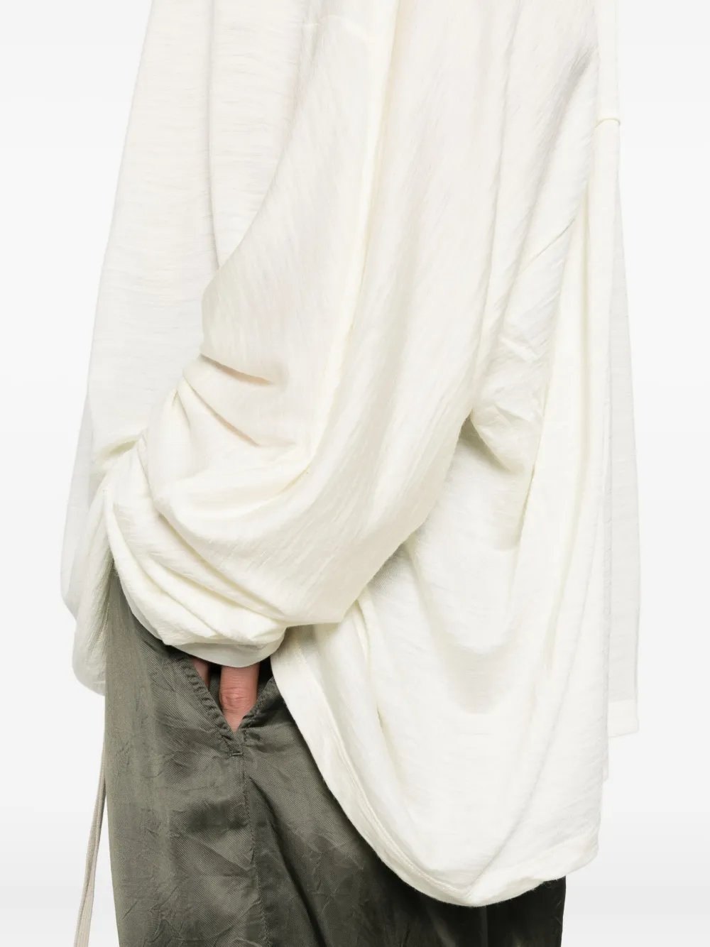 Rick Owens Trui met col en lange mouwen Beige