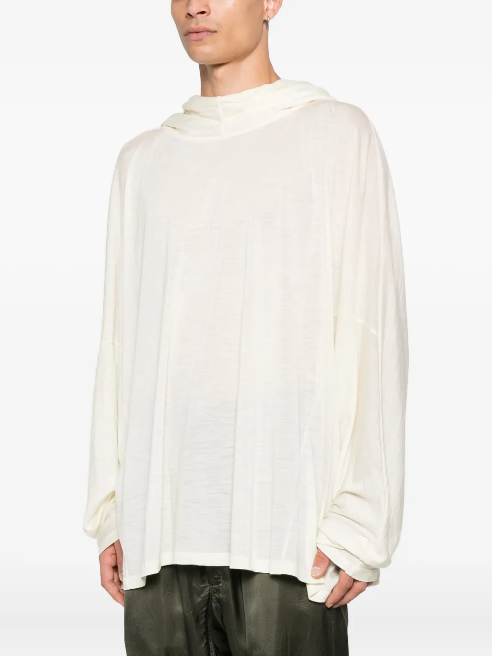 Rick Owens Trui met col en lange mouwen Beige