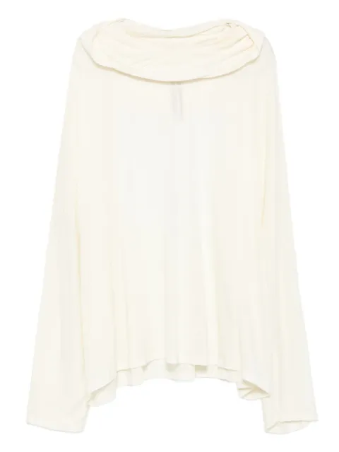 Rick Owens cowl-neck long-sleeve sweater