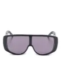 Retrosuperfuture shield-frame sunglasses - Black
