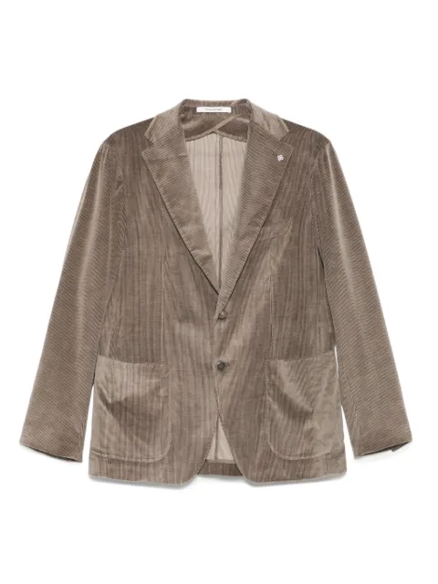 Tagliatore corduroy single-breasted blazer