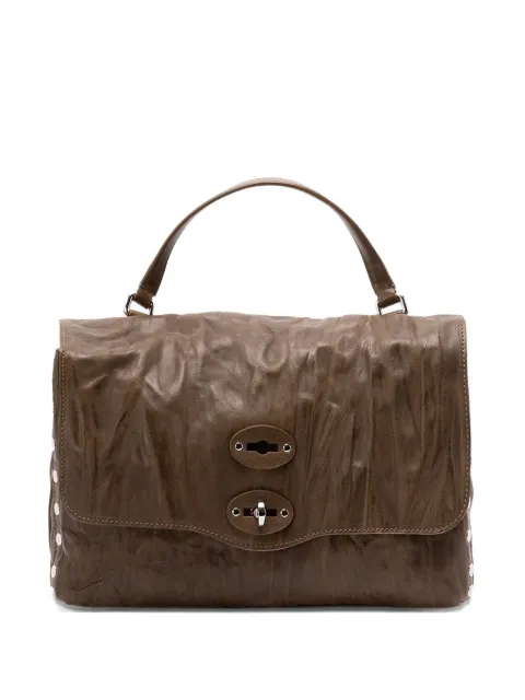 Zanellato studded leather shoulder bag