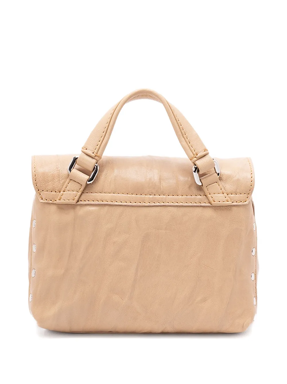 Zanellato Baby Postina shopper met studs Beige