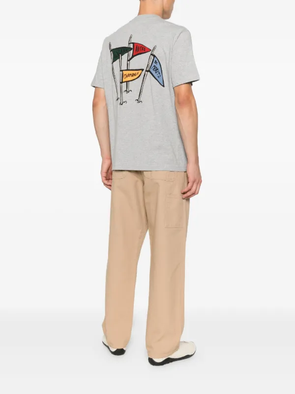AUTRY Tシャツ グレー AUTRY Tシャツ グレー Autry Unisex Long-sleeve Embroidered