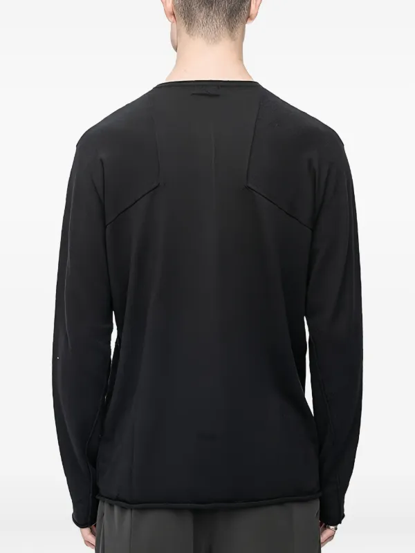 Devoa Henley-neck long-sleeve Sweater | Black | FARFETCH