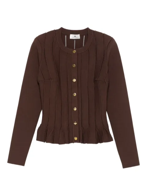 Elisabetta Franchi pleated button cardigan