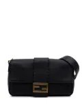 Fendi Pre-Owned 2000-2010 Leather Selleria Convertible Baguette satchel - Black