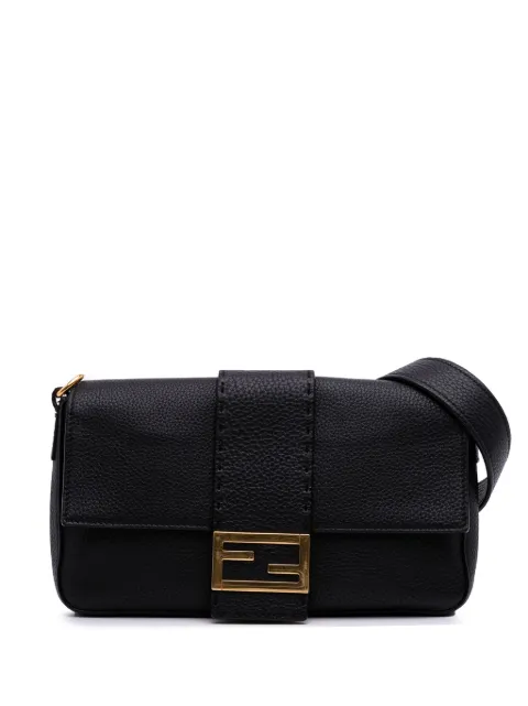 Fendi Pre-Owned 2000-2010 Leather Selleria Convertible Baguette satchel
