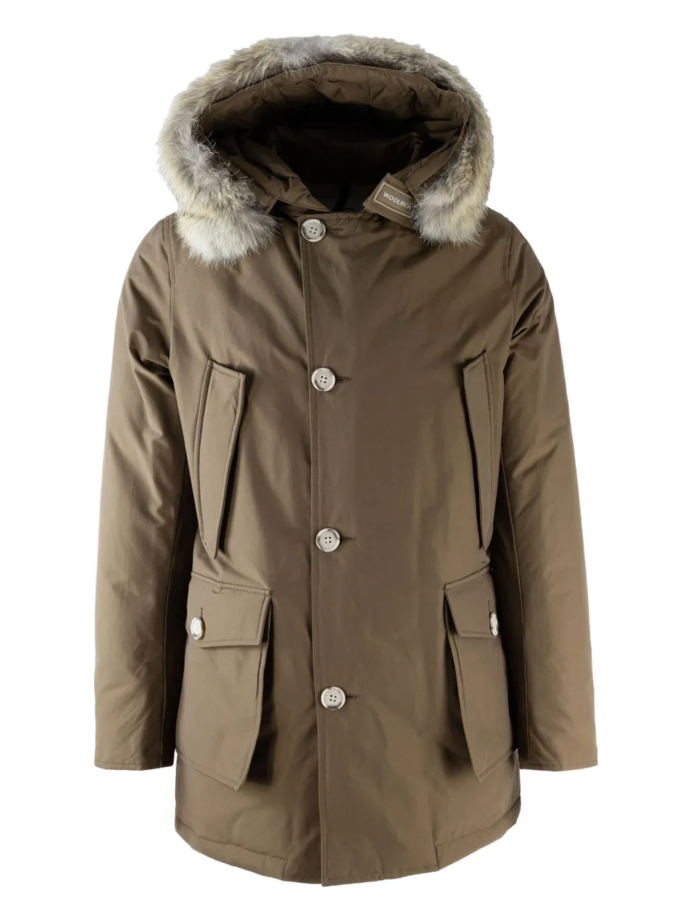 Woolrich Jas met omslag Groen