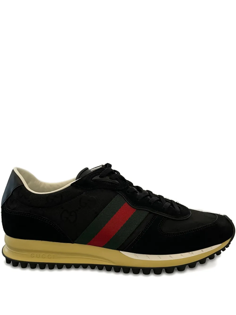 Gucci GG monogram stripe sneakers Black