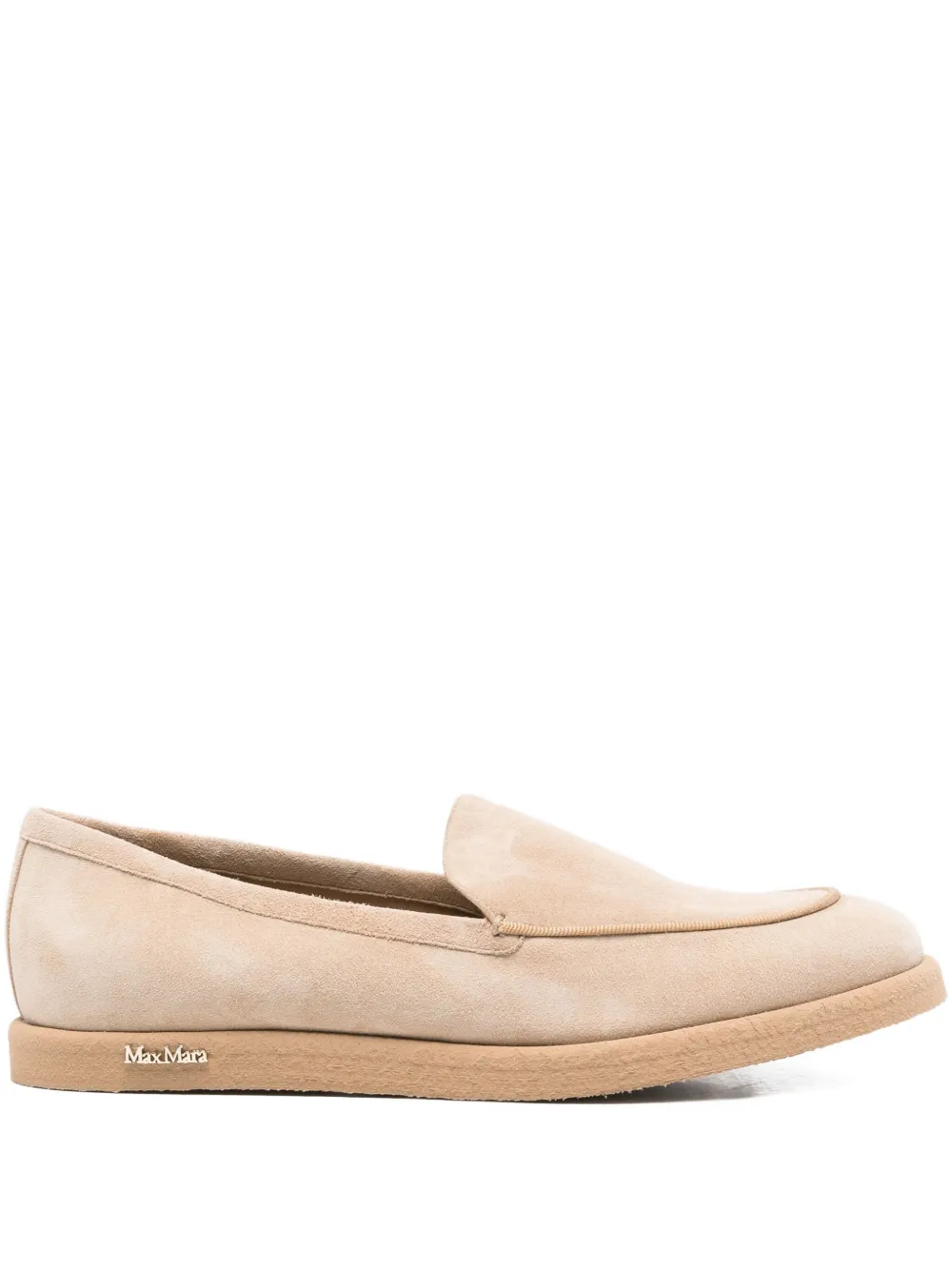 Max Mara suede loafers Brown